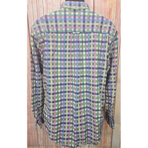 The Territory Ahead Mens Large Plaid Button-Up Shirt - Picture 2 of 7